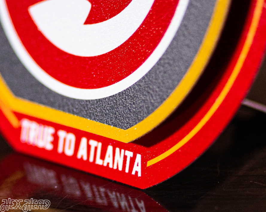 Atlanta Hawks "Double Play" On the Shelf or on the Wall Art