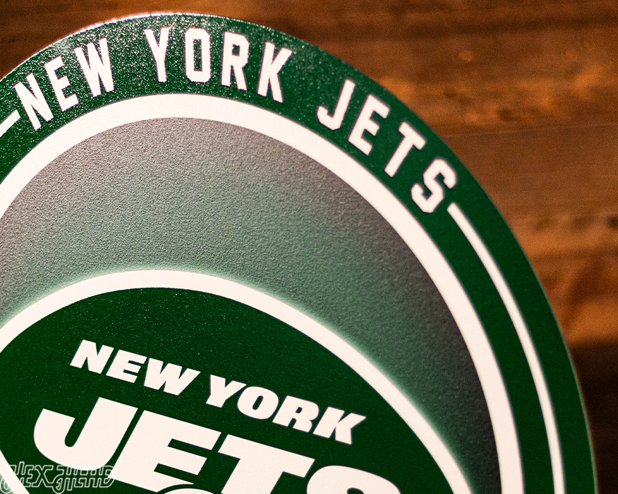 VARSITY Collection- SINGLE layer New York Jets Metal Wall Art