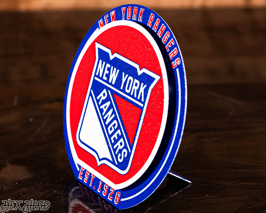New York Rangers "Double Play" On the Shelf or on the Wall Art