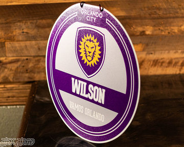Orlando City SC Personalized Monogram Metal Art