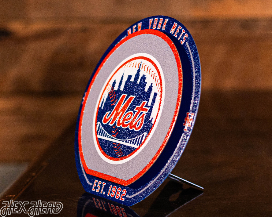 New York Mets "Double Play" On the Shelf or on the Wall Art