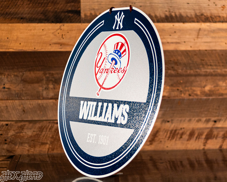 New York Yankees Personalized Monogram Metal Art