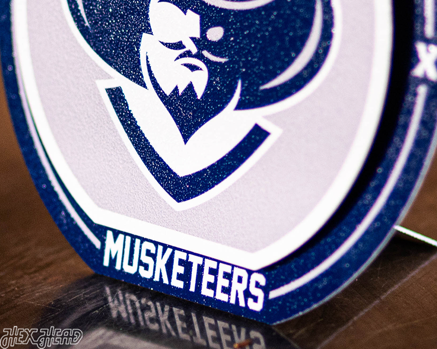 Xavier Musketeers "Double Play" On the Shelf or on the Wall Art