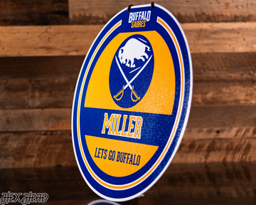 Buffalo Sabres Personalized Monogram Metal Art