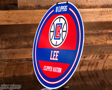 Los Angeles Clippers Personalized Monogram Metal Art
