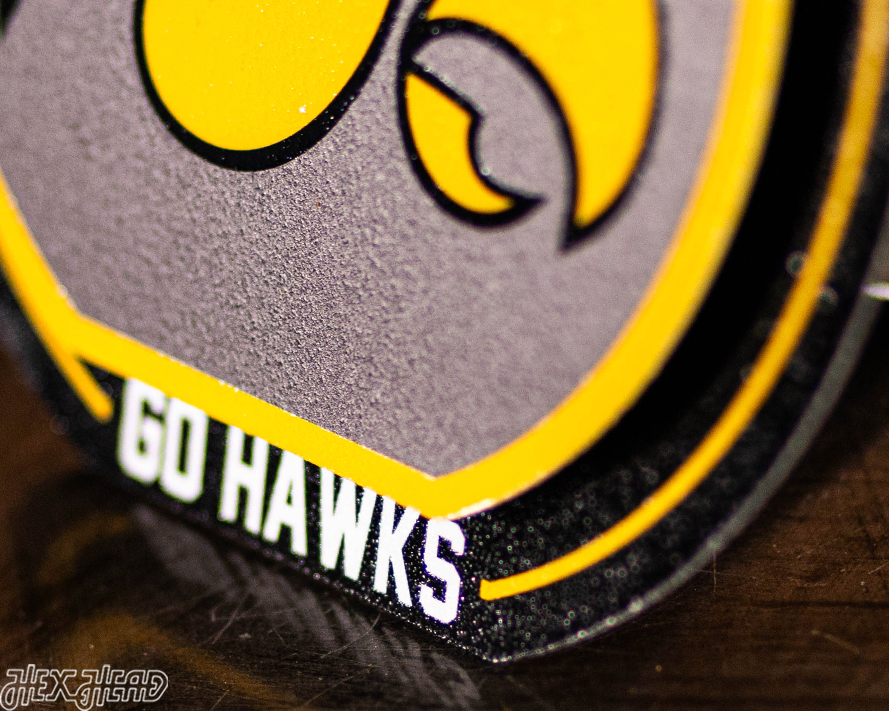 Iowa Hawkeyes "Double Play" On the Shelf or on the Wall Art