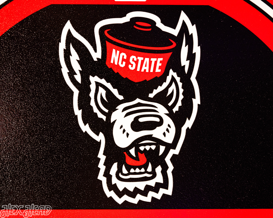 North Carolina State Wolfpack Personalized Monogram Metal Art