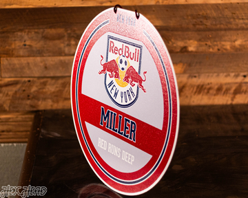 New York Red Bulls Personalized Monogram Metal Art