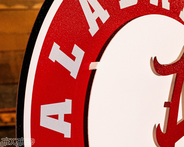 Alabama Crimson Tide 3D Vintage Metal Wall Art