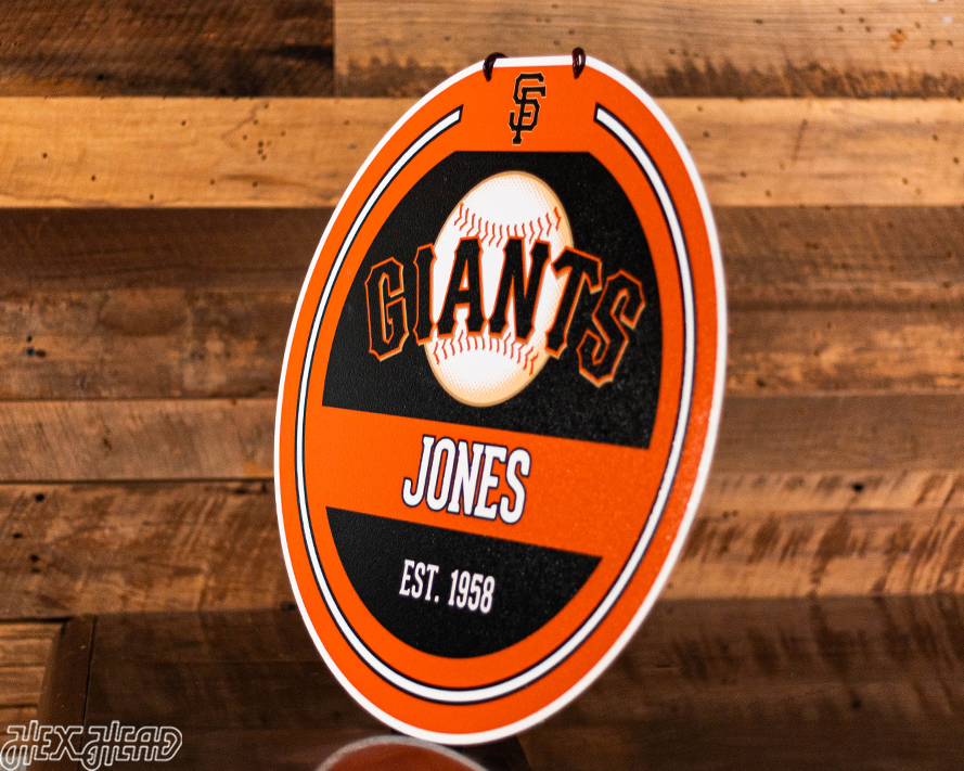 San Francisco Giants Personalized Monogram Metal Art