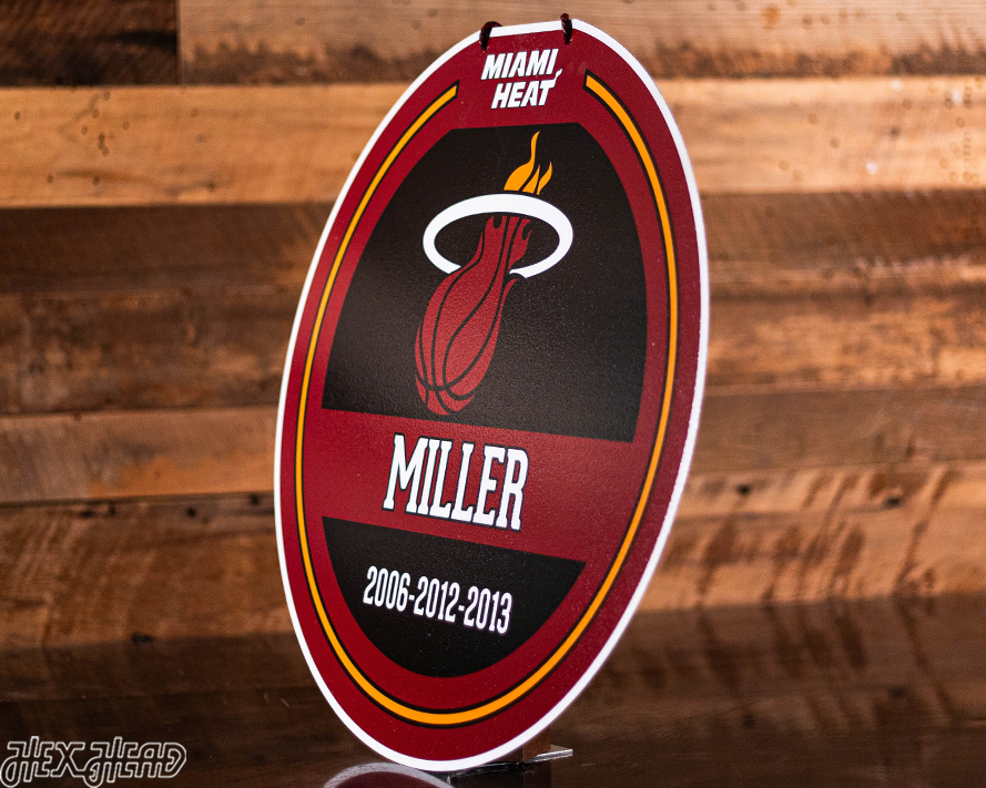 Miami Heat Personalized Monogram Metal Art