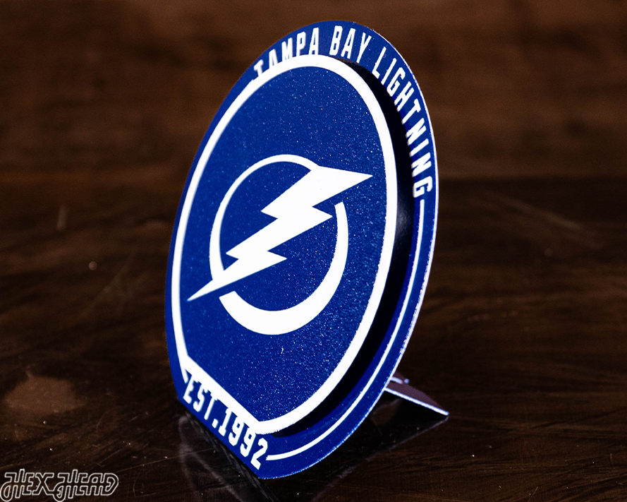 Tampa Bay Lightning "Double Play" On the Shelf or on the Wall Art