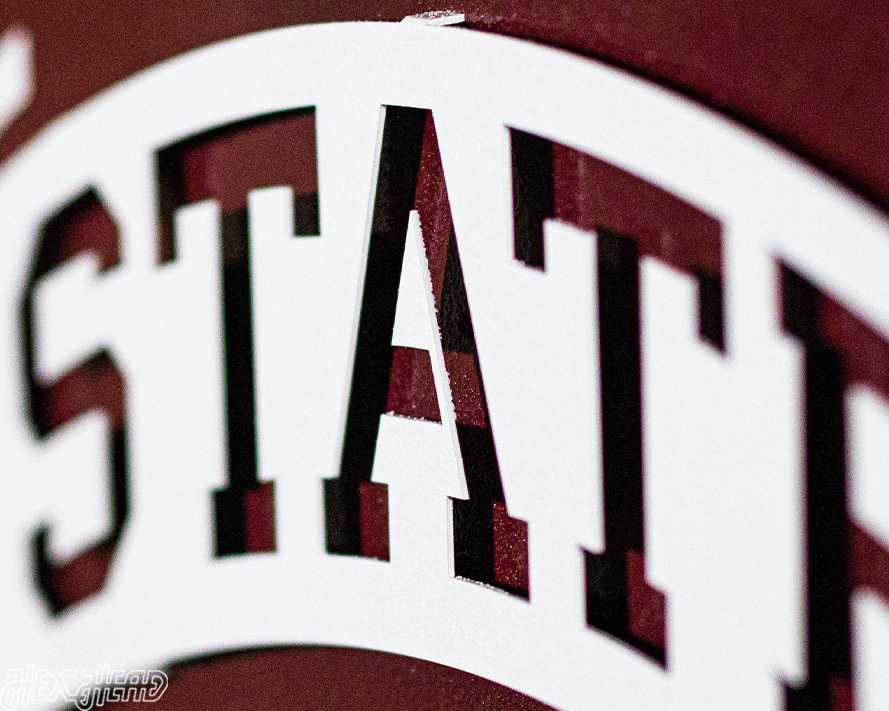 Mississippi State "M State" 3D Metal Wall Art