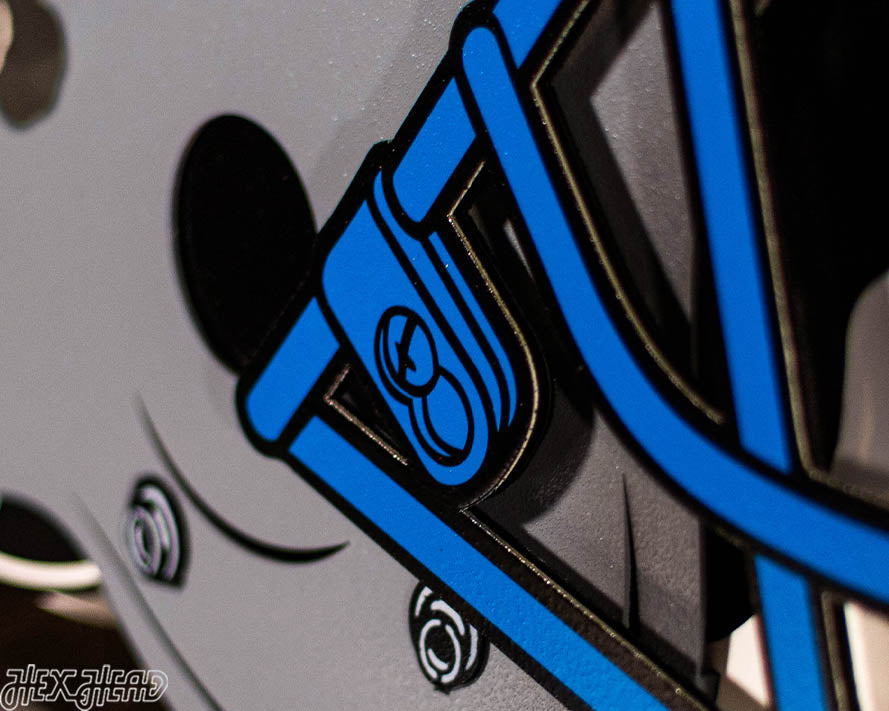 Detroit Lions BLITZ Collection - 8 Layer Helmet 3D Vintage Metal Wall Art