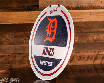 Detroit Tigers Personalized Monogram Metal Art