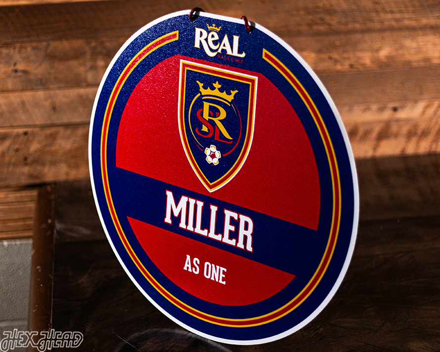 Real Salt Lake Personalized Monogram Metal Art