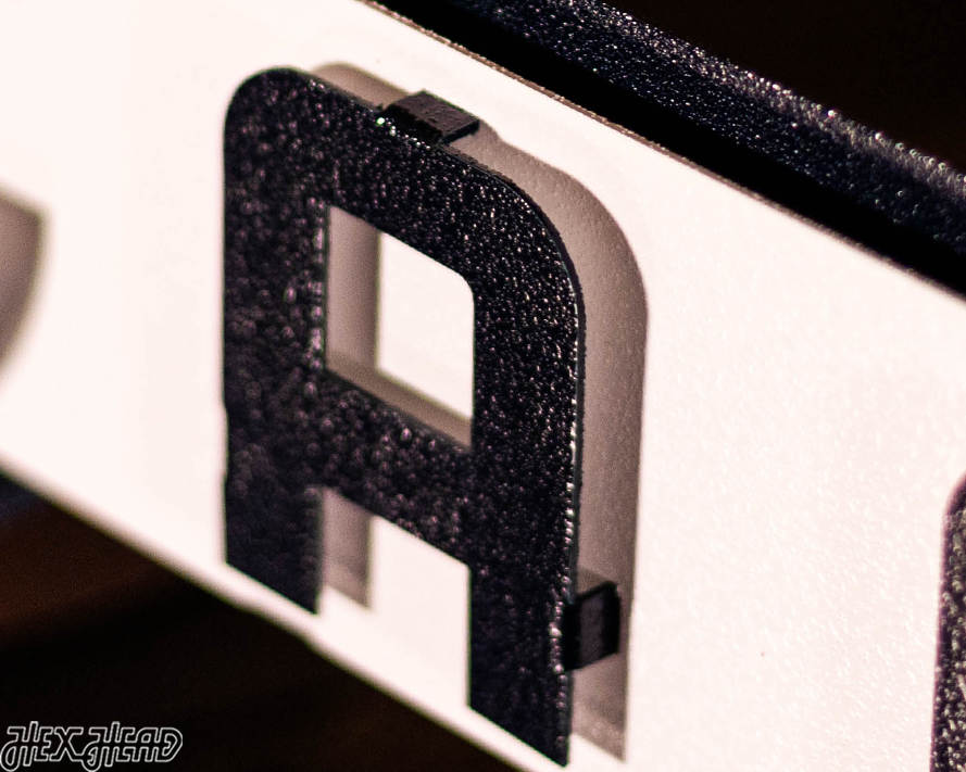 Chicago Bears Wordmark 3D Vintage Metal Wall Art