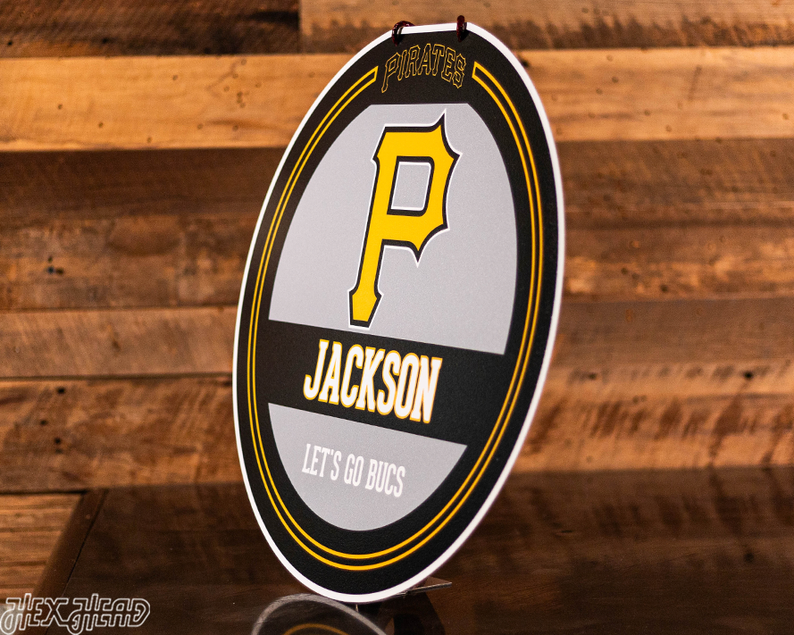 Pittsburgh Pirates Personalized Monogram Metal Art