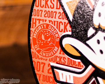 Anaheim Ducks CRAFT SERIES 3D Embossed Metal Wall Art