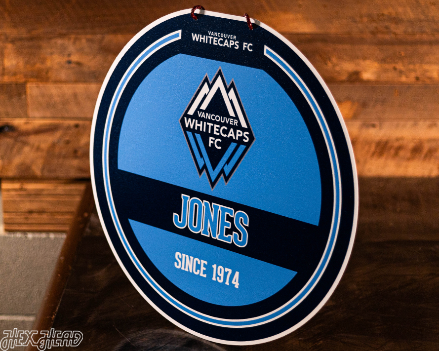 Vancouver Whitecaps Personalized Monogram Metal Art