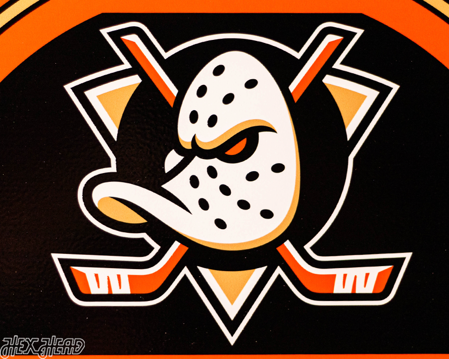 Anaheim Ducks Personalized Monogram Metal Art