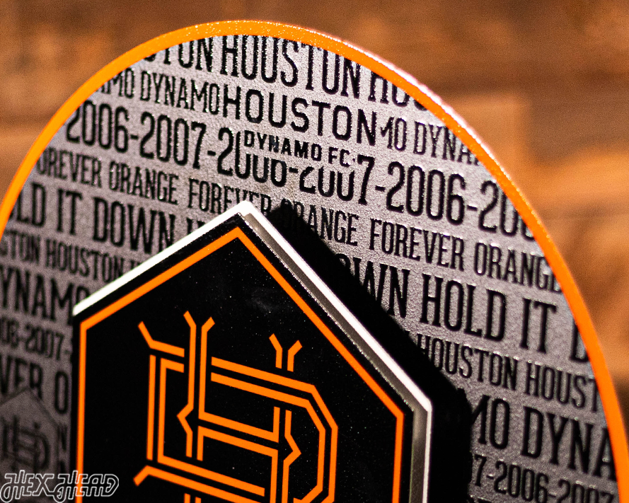 Houston Dynamo CRAFT SERIES 3D Embossed Metal Wall Art