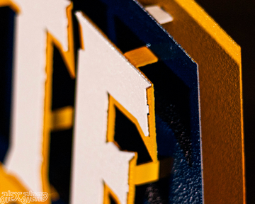 Marquette University Wordmark 3D Vintage Metal Wall Art
