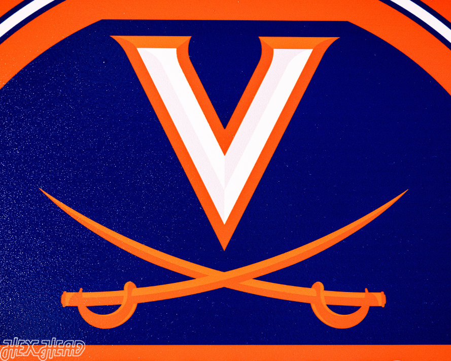 Virginia Cavaliers Personalized Monogram Metal Art