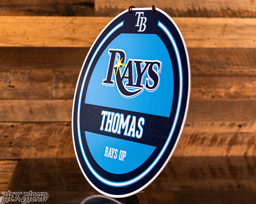 Tampa Bay Rays Personalized Monogram Metal Art