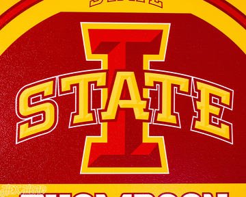 Iowa State Cyclones Personalized Monogram Metal Art