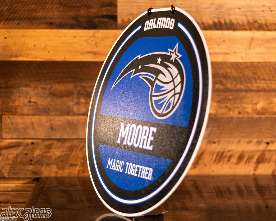 Orlando Magic Personalized Monogram Metal Art