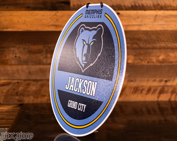 Memphis Grizzlies Personalized Monogram Metal Art