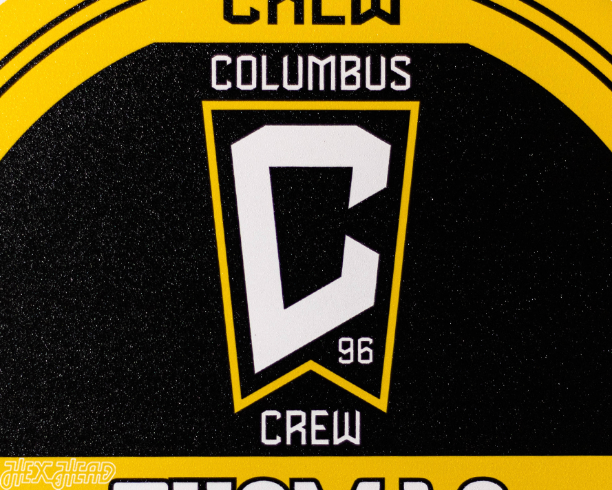 Columbus Crew Personalized Monogram Metal Art