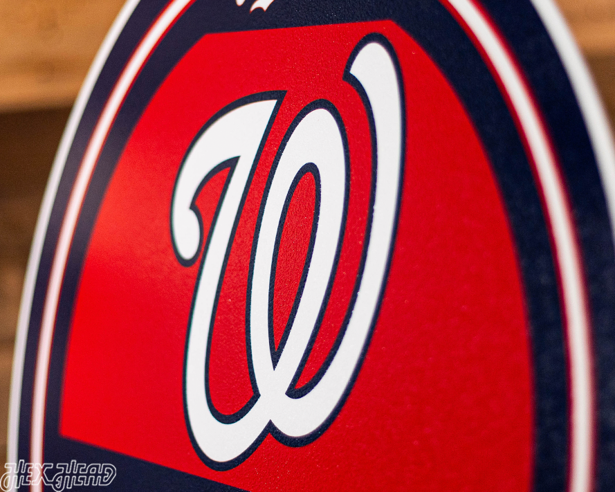 Washington Nationals Personalized Monogram Metal Art