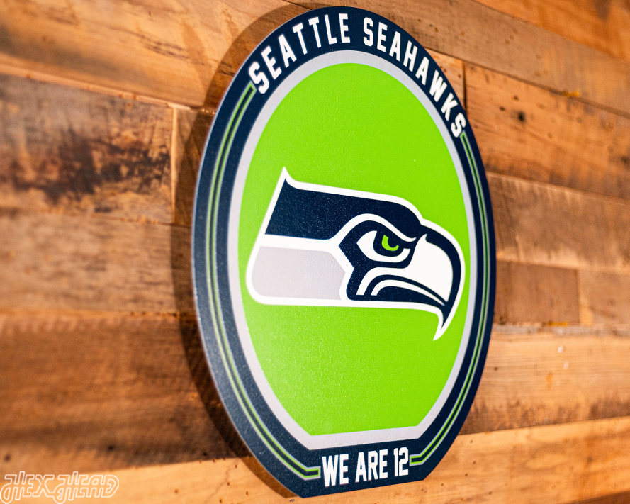 VARSITY Collection- Single Layer Seattle Seahawks Metal Wall Art