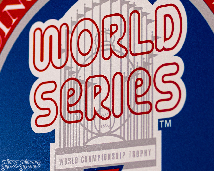 VARSITY Collection- SINGLE Layer 1976 World Series Cincinnati Reds Metal Wall Art