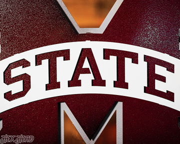 Mississippi State "M State" 3D Metal Wall Art