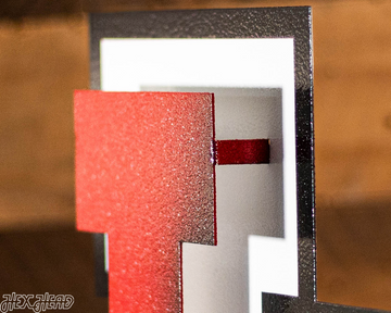 Utah Utes Interlocking U Logo 3D Vintage Metal Wall Art