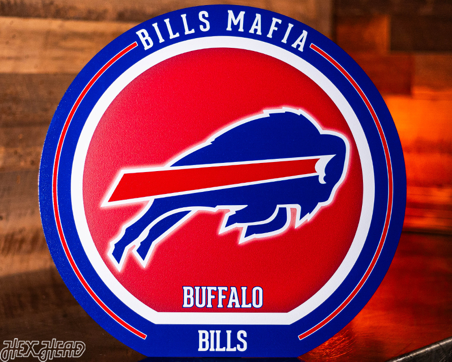 VARSITY Collection- Single layer Buffalo Bills Metal Wall Art