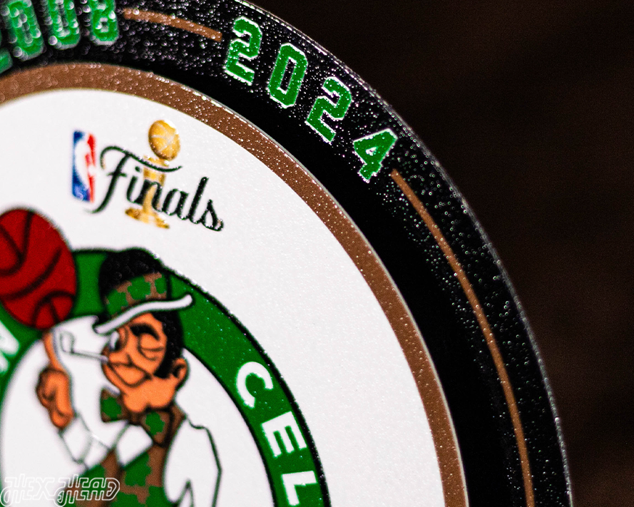 Boston Celtics "2008-2024" NBA World Champions "Double Play" On the Shelf or on the Wall Art