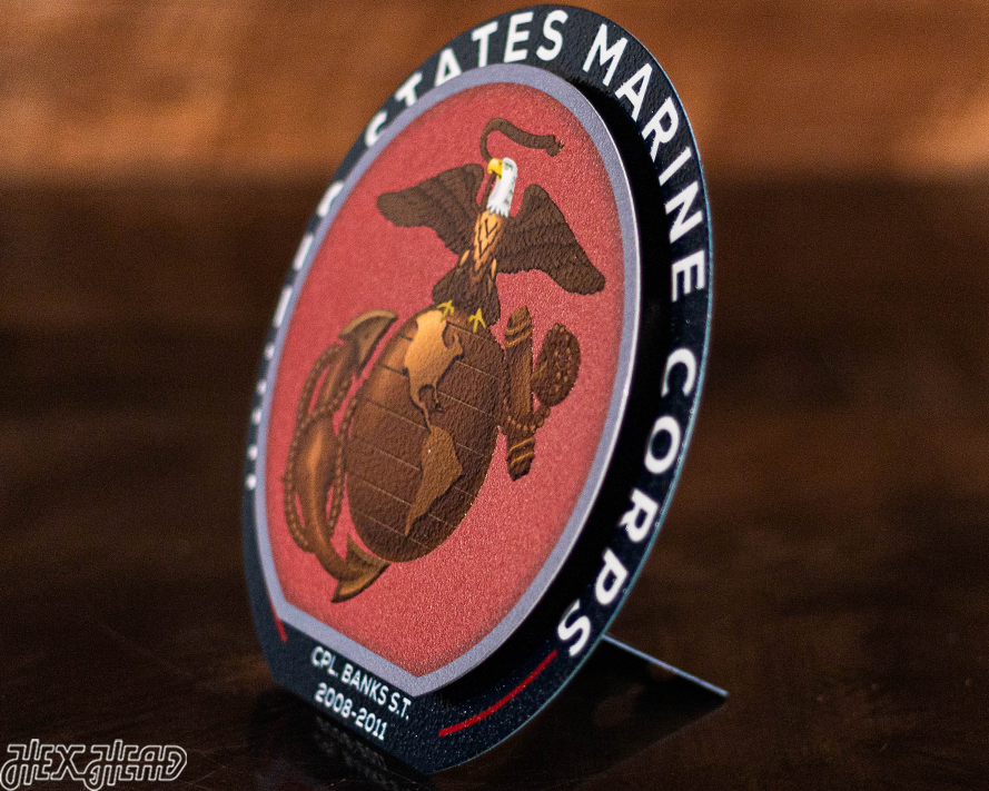 United States Marines Corps "Double Play" On the Shelf or on the Wall Art