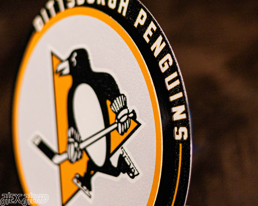 Pittsburgh Penguins "Double Play" On the Shelf or on the Wall Art