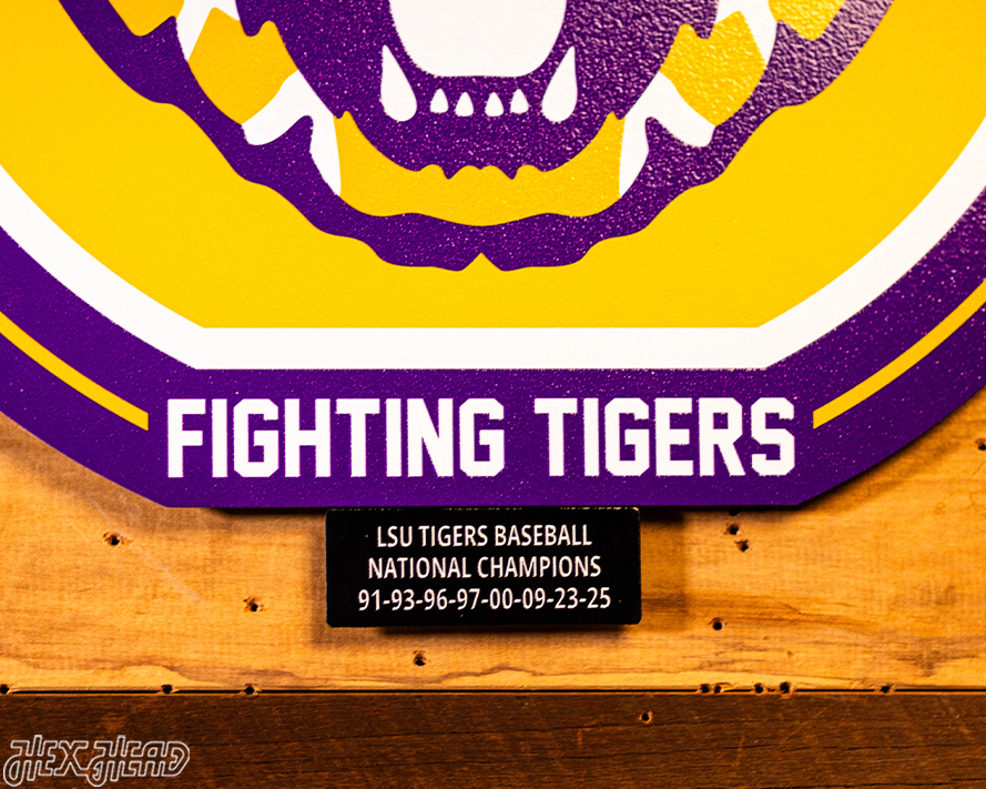 LSU Tigers 8 Time National Champions Tag
