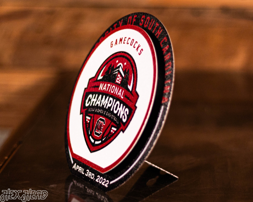 South Carolina Gamecocks National Champions "Double Play" Three Piece Set On the Shelf or on the Wall Art