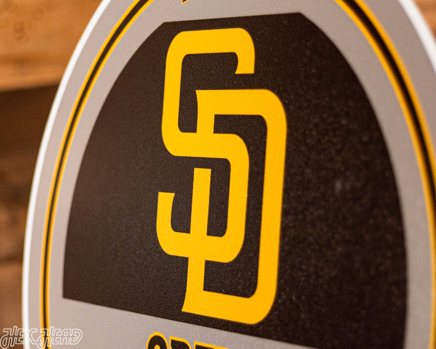 San Diego Padres Personalized Monogram Metal Art