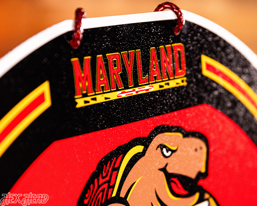 Maryland Terrapins Personalized Monogram Metal Art