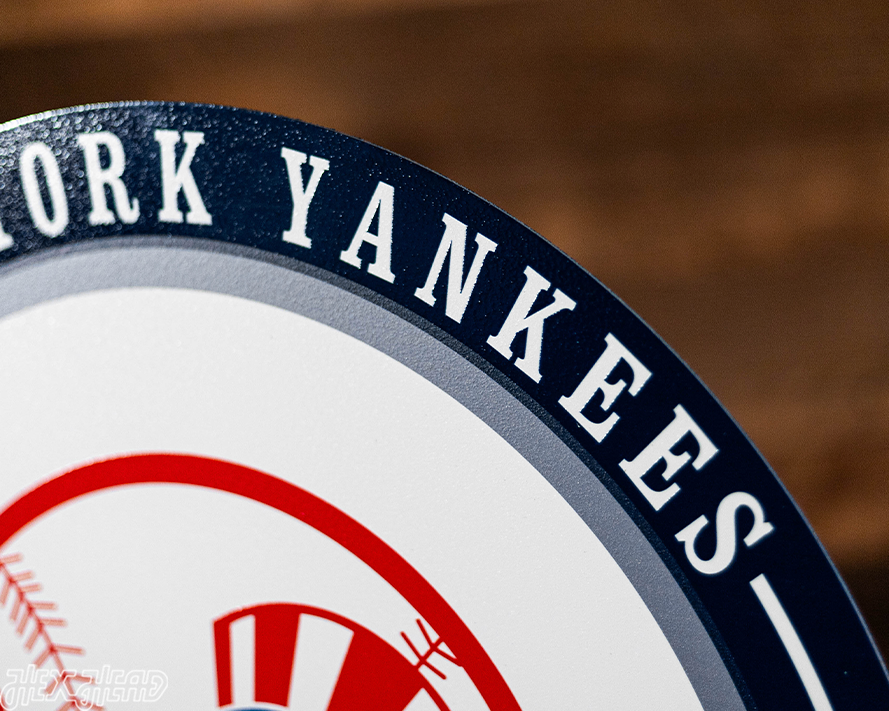 VARSITY Collection- SINGLE layer New York Yankees Metal Wall Art