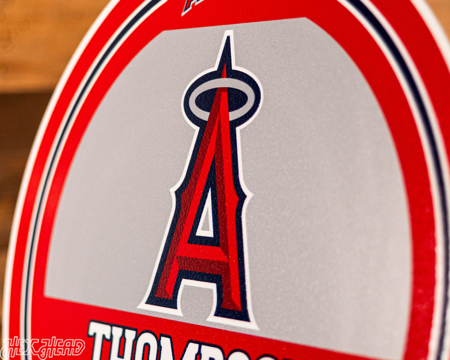 Los Angeles Angels Personalized Monogram Metal Art