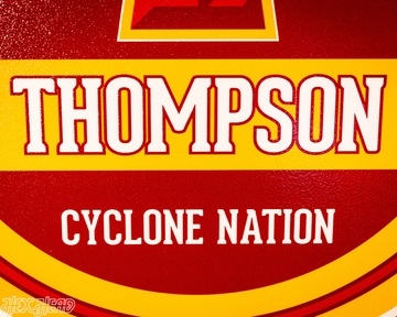 Iowa State Cyclones Personalized Monogram Metal Art