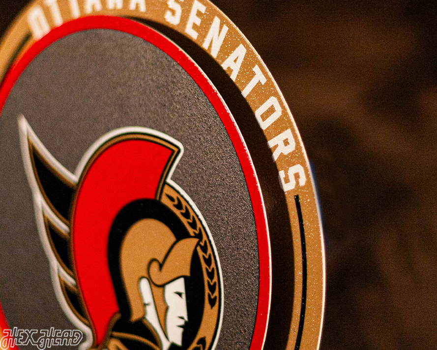 Ottawa Senators "Double Play" On the Shelf or on the Wall Art